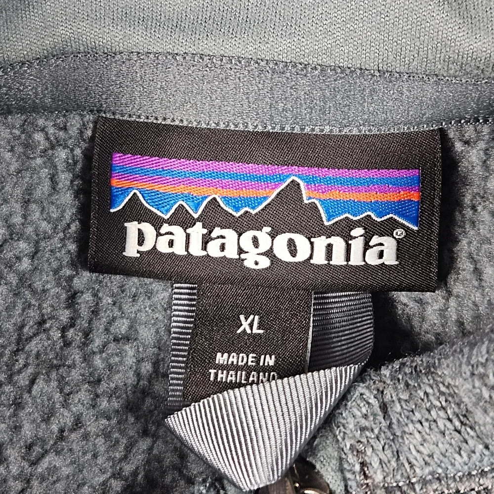 Patagonia Better Sweater Mens XL Blue/Gray 1/4 Zip Fleece Outdoor Hiking Travel